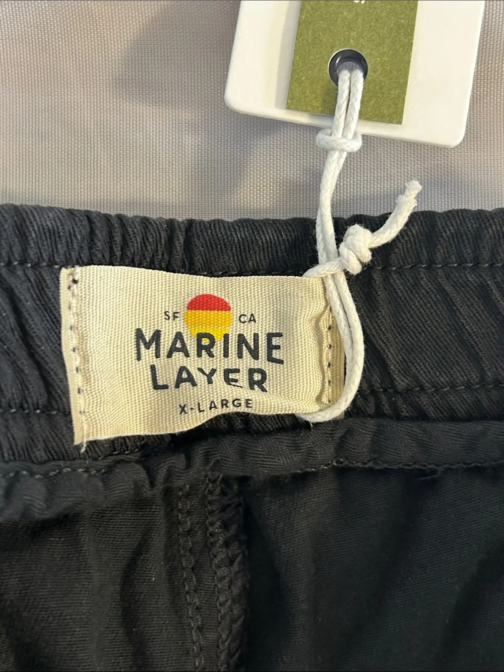 Marine Layer Men's Black Chino Pants